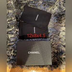 CHANEL Black Box with Dust Bags